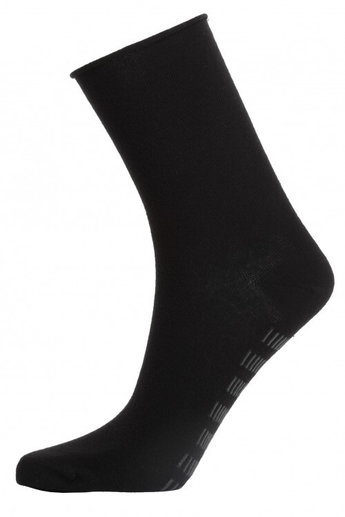 Женские носки черного цвета с нескользящей подошвой и удобной резинкой OLEV