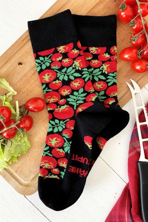 KETCHUP coconut socks with tomatoes
