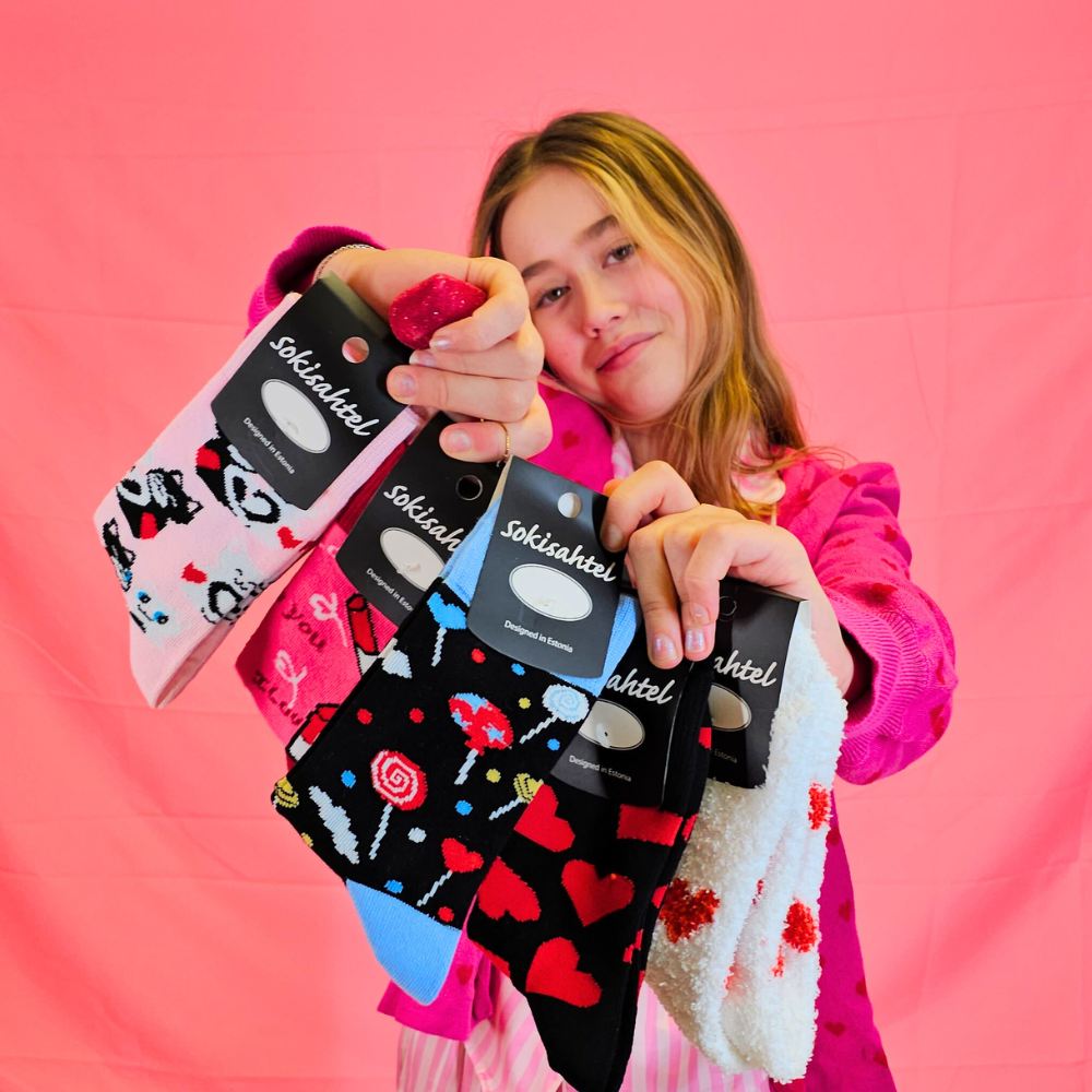 Valentine's day romantic sock gift set