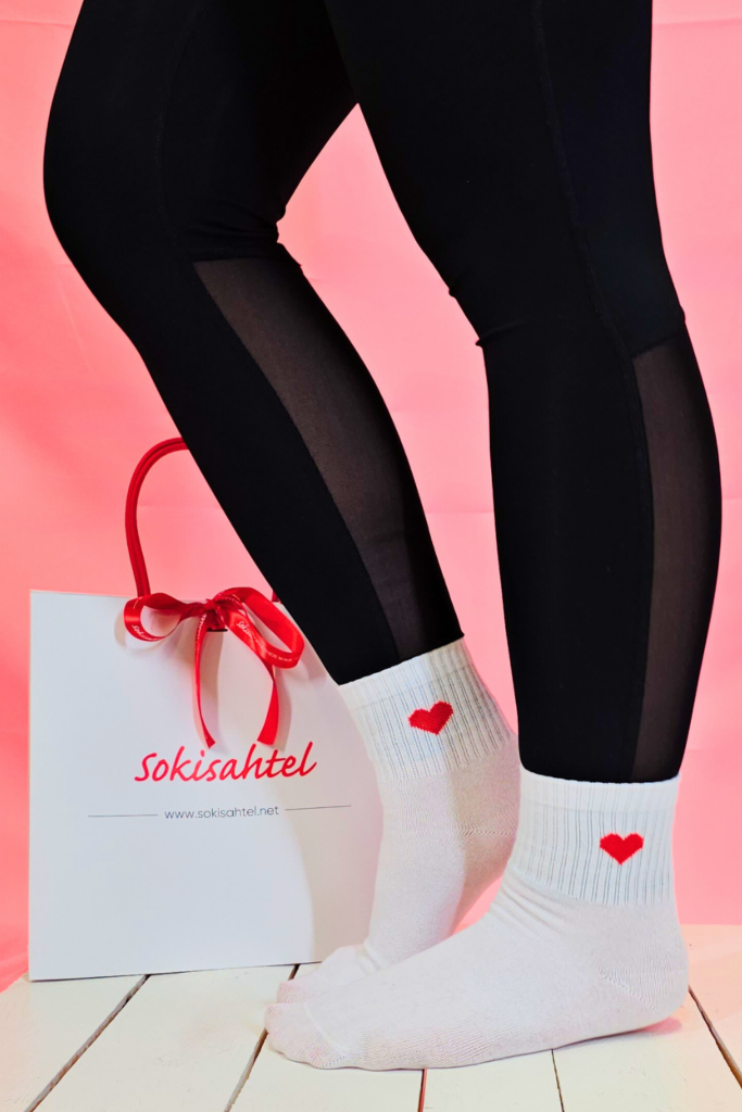 Valentine's day romantic socks