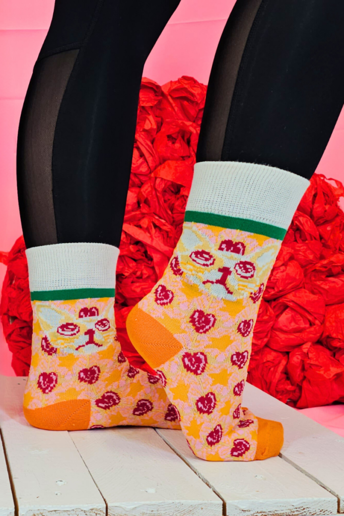 Valentine's day romantic socks