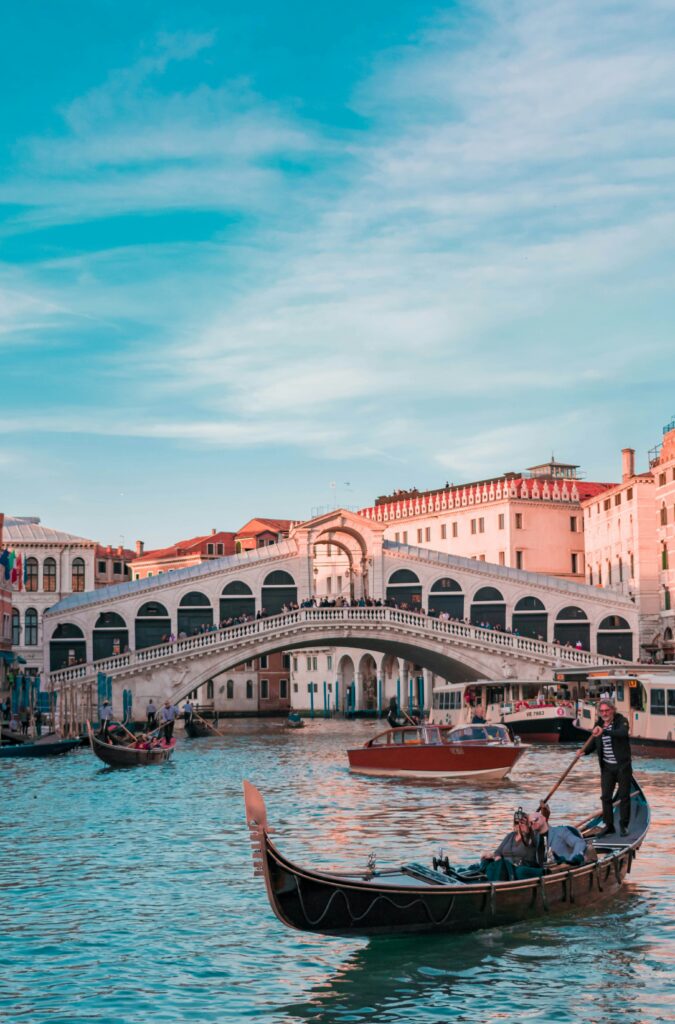 Venice and its gondolas