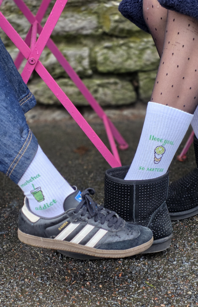 Me and you and matcha socks