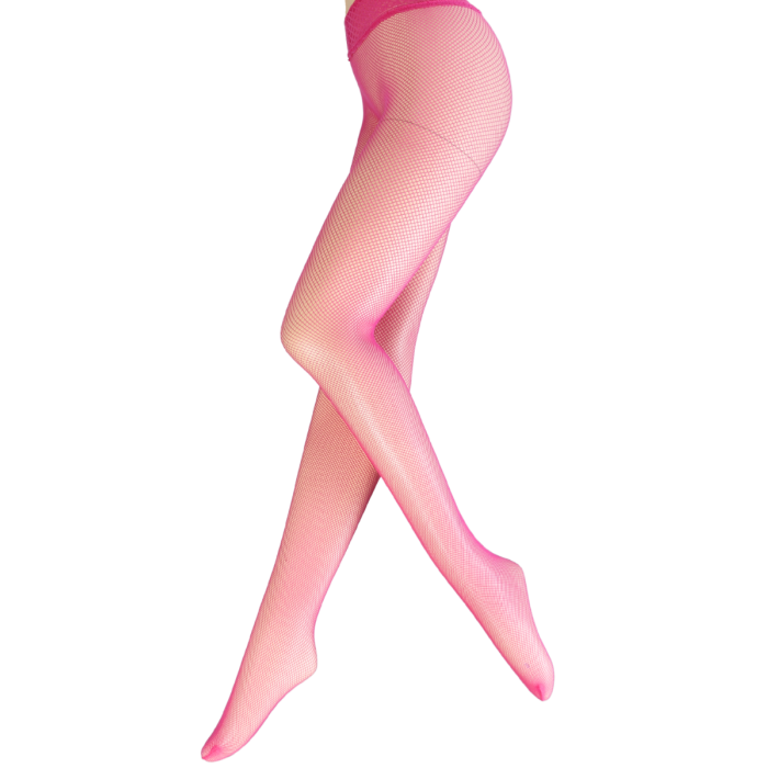 AMARA pink tights with a fishnet pattern Sokisahtel