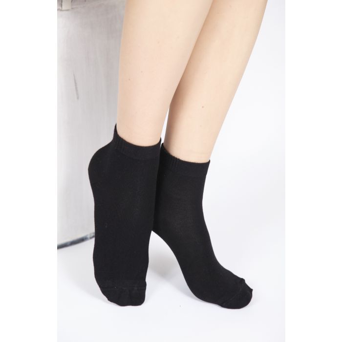 BAMBUS women's black socks