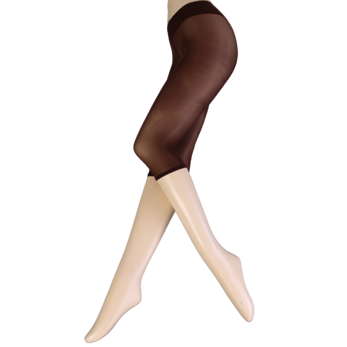 CARLA dark brown capri leggings Sokisahtel