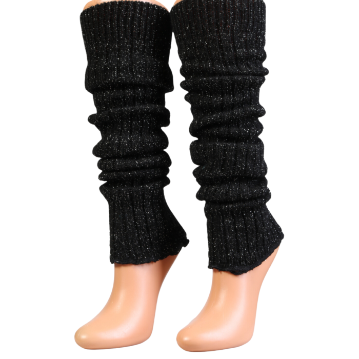 Cecilia Black Sparkly Leg Warmers Sokisahtel