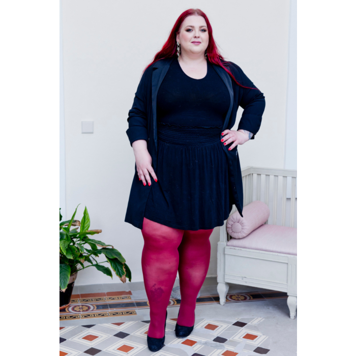 Plus size maroon tights cheap