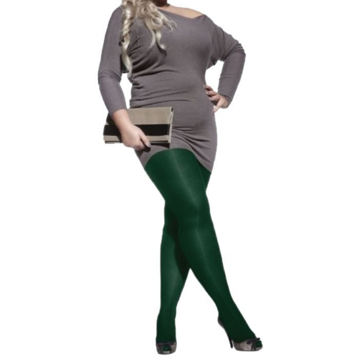 green plus size tights