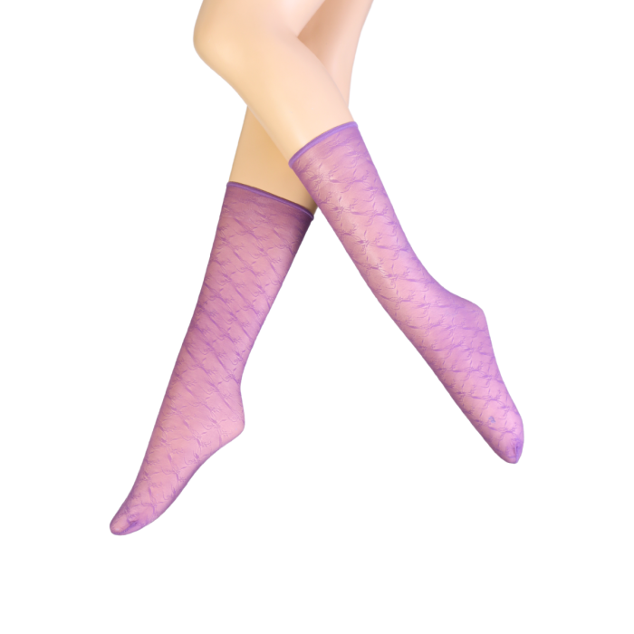 JADE purple sheer socks Sokisahtel