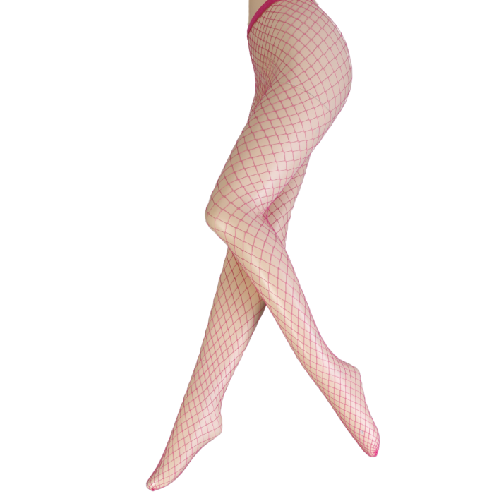 KLAUDIA pink fishnet tights Sokisahtel