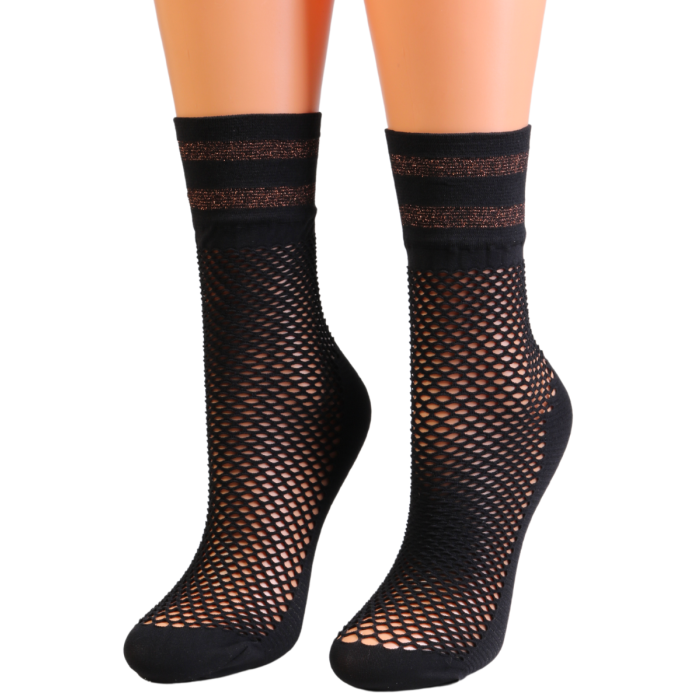 LINNEA black fishnet socks Sokisahtel