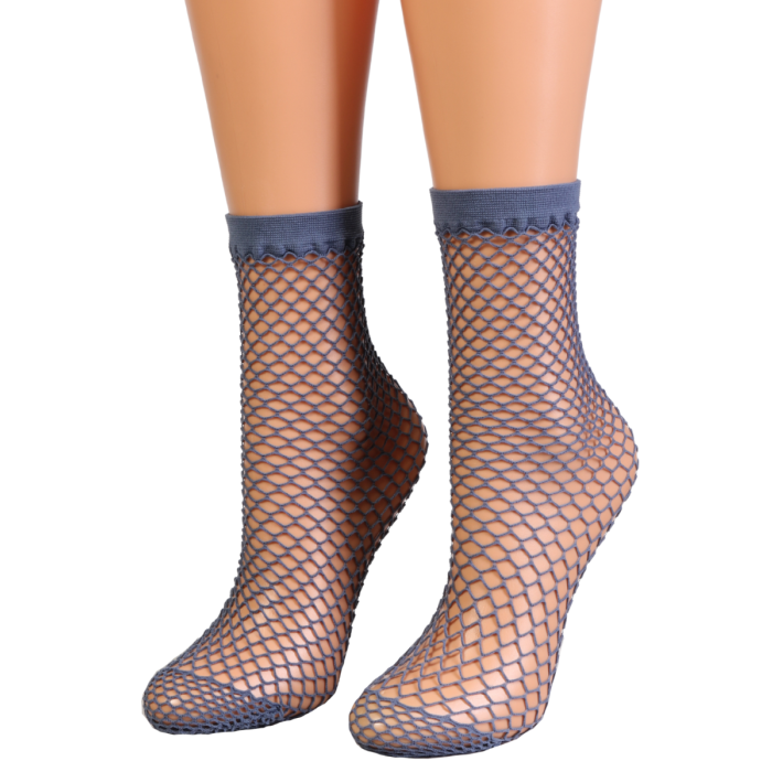 Blue sales fishnet socks