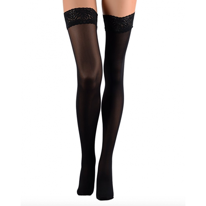 Stockings black colour deals