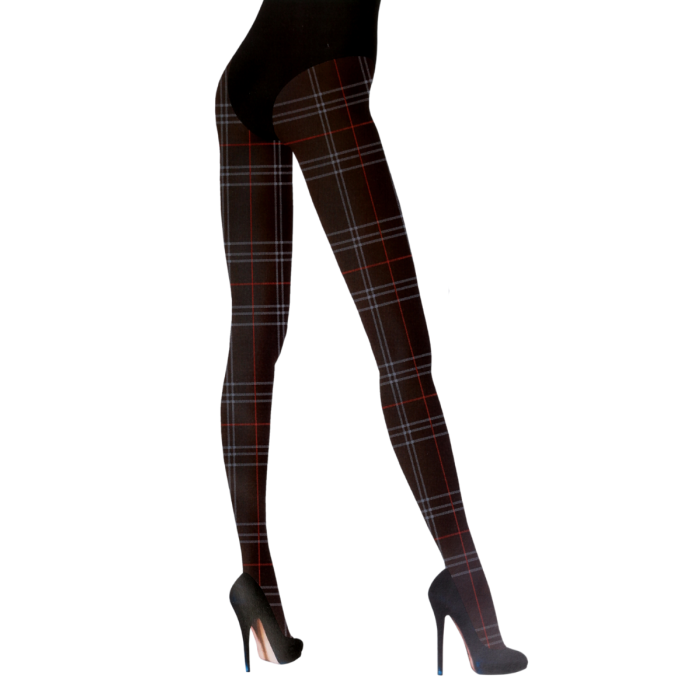 TARTAN checkered tights for women