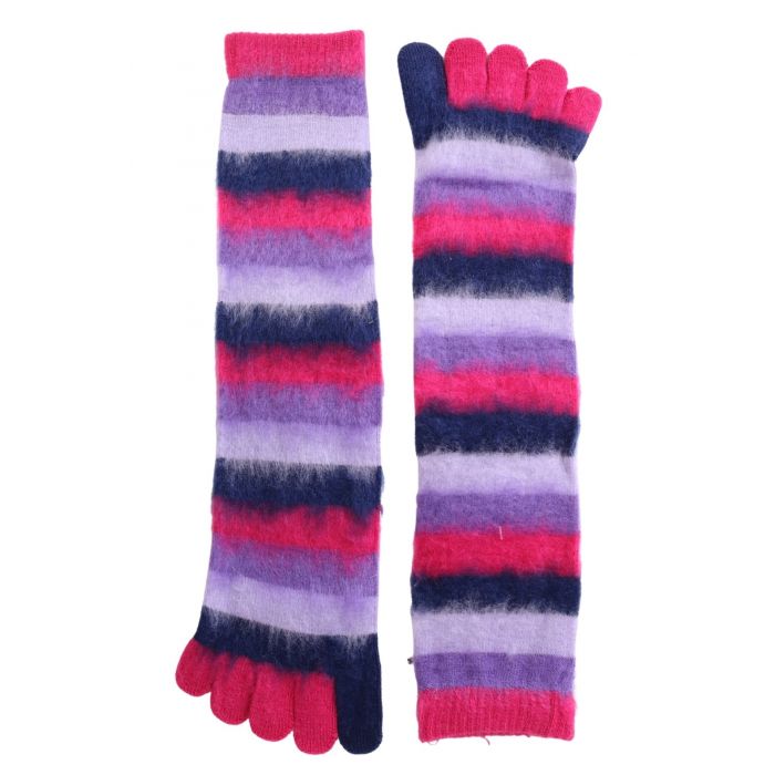 VERSAY fun striped toe socks