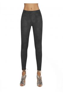LYDIA 300DEN black leggings for women, featuring a high waist and smooth design.