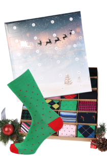 Advent calendar for CHIC MEN with 24 pairs of suit socks | Sokisahtel