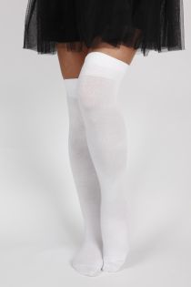 JESSI white over the knee highs | Sokisahtel