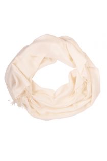 Alpaca wool and silk white shawl | Sokisahtel