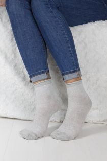 RIANA grey cotton socks