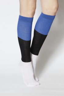 EESTI women's cotton knee-highs in the colours of the Estonian flag | Sokisahtel