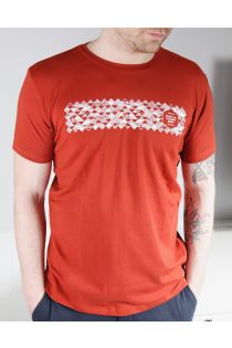 Мужская футболка коричневого цвета, посвященная Празднику песни и танца 2019 года MUUSIKA (музыка) | Sokisahtel