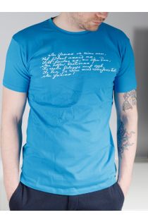 Men's blue T-shirt MINU ARM (my love) | Sokisahtel