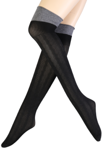 ALESSIA black over-the-knee-highs | Sokisahtel