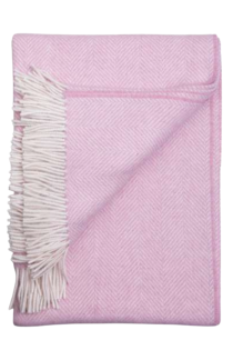 Alpakavillane kalasabamustriga roosa pleed | Sokisahtel