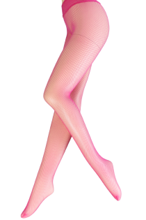AMARA pink tights with a fishnet pattern | Sokisahtel
