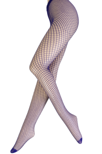 ANTONIA blue tights with a fishnet pattern | Sokisahtel