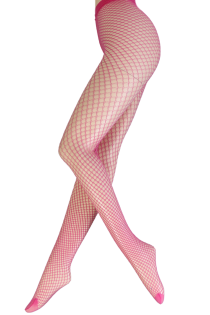 ANTONIA pink tights with a fishnet pattern | Sokisahtel