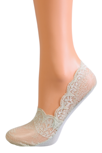 AQUA light green lace footies | Sokisahtel