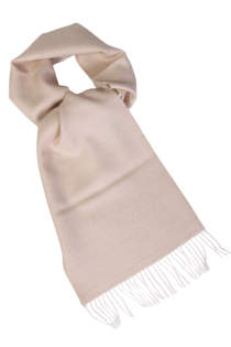 Alpaca wool light beige double sided scarf | Sokisahtel