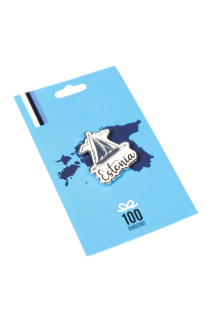 ESTONIA purjekaga mereteemaline rinnamärk | Sokisahtel