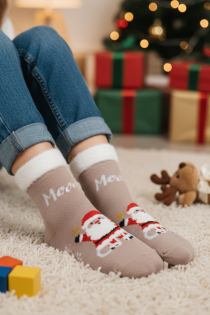 BAIBA helepruunid jõuluvanaga jõulusokid lastele | Sokisahtel