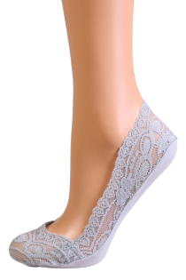 BALEGA grey lace footies | Sokisahtel