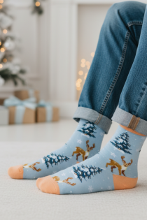 BAMBI meeste helesinised jõulusokid | Sokisahtel