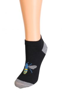 BEE low-cut socks with a blue bee | Sokisahtel