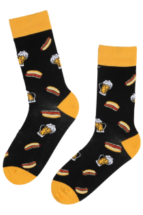 BEER & HOTDOG puuvillased sokid meestele | Sokisahtel