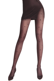 GIULIA black tights with sparkling dots | Sokisahtel