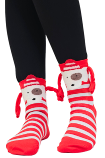 BOB striped socks with magnetic paws | Sokisahtel