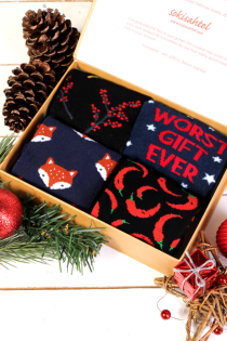 WORST GIFT gift box with 4 pairs of socks | Sokisahtel