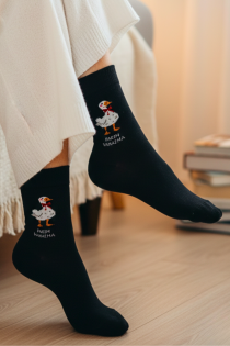 PARIM VANAEMA musta värvi puuvillased sokid BULLERBY | Sokisahtel