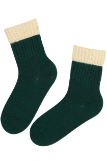 CADY dark green wool socks | Sokisahtel
