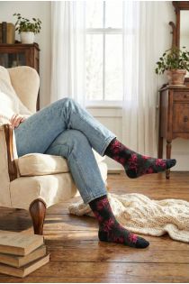 Pierre Mantoux ADENA roosa mustriga sokid | Sokisahtel