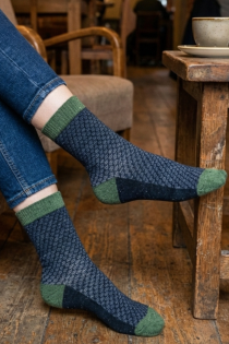 Pierre Mantoux ALDA tumesinised siidiga sokid | Sokisahtel