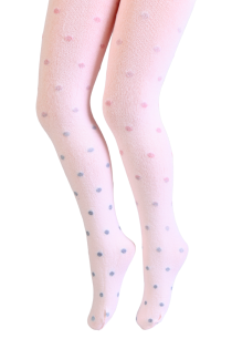 CAMILY pink tights with dots for children | Sokisahtel
