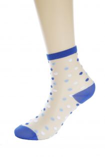 CARA sheer blue socks | Sokisahtel